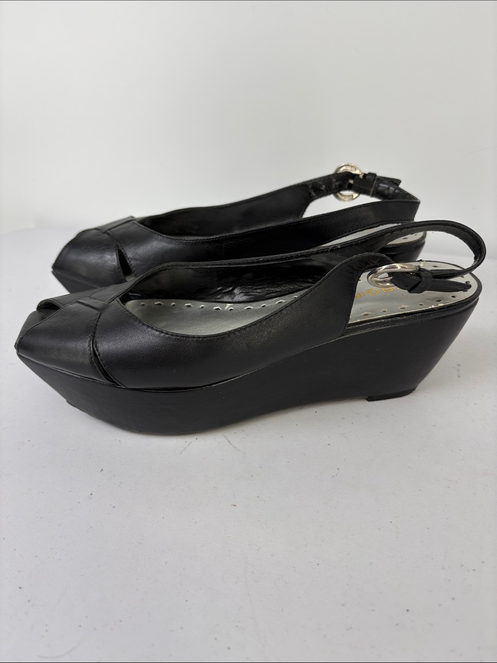 🎃 bcbggirls Wedge Slingback Peep-Toe platform Shoes